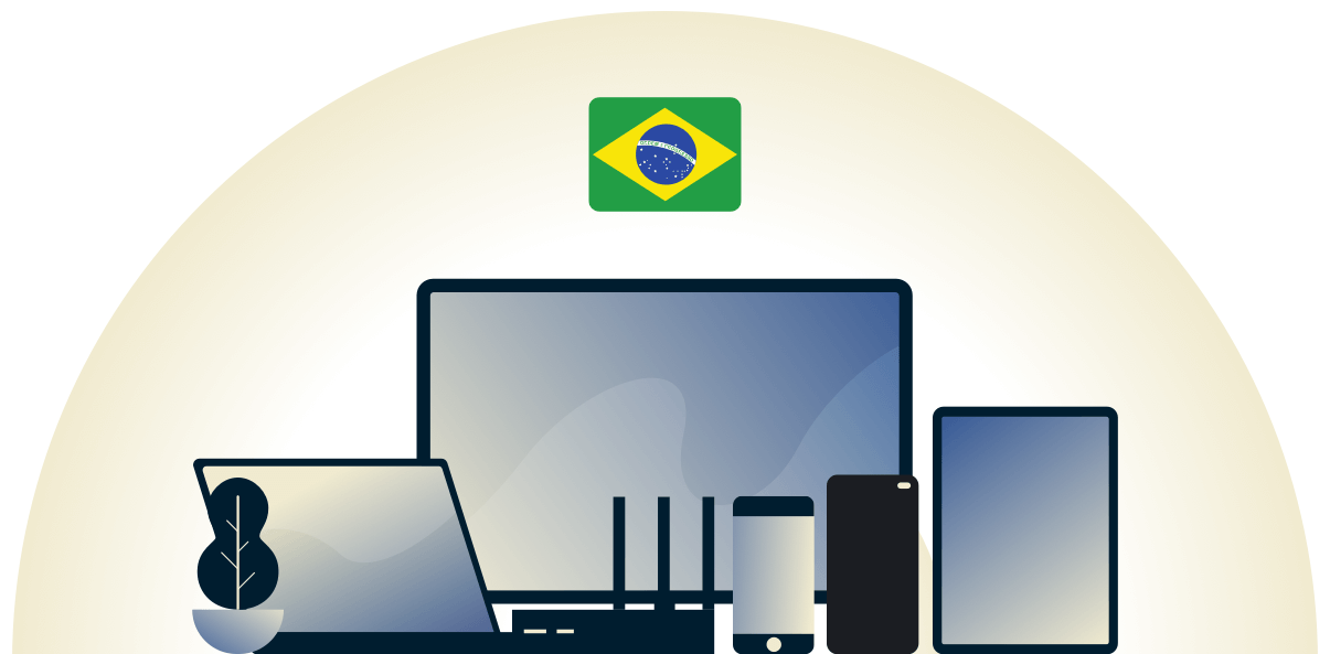 Braziliaanse VPN beschermt een verscheidenheid aan apparaten.